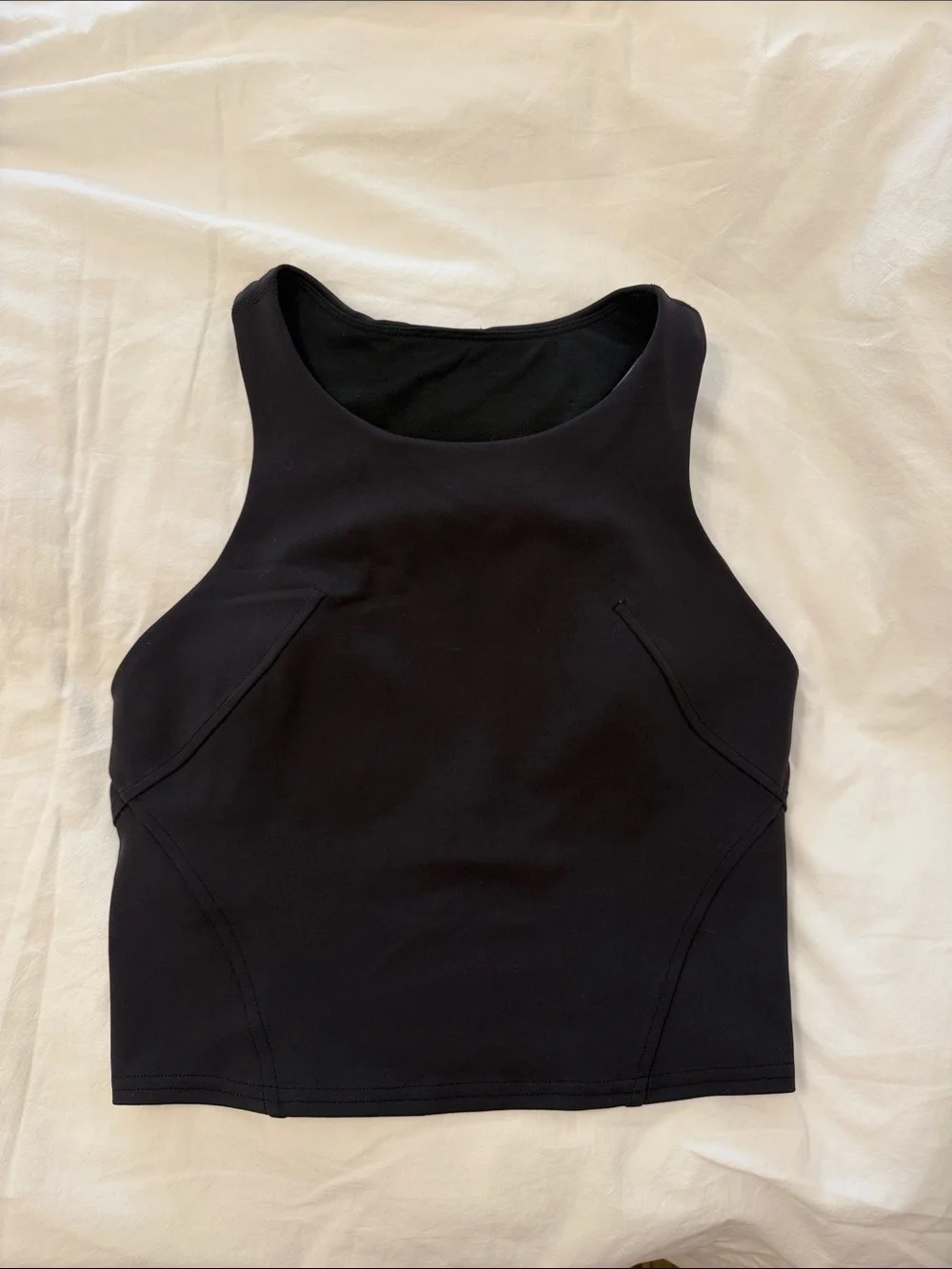 Lululemon Black Wunder Train Racerback Tank Size 4 Everlux B/C Cups Bra